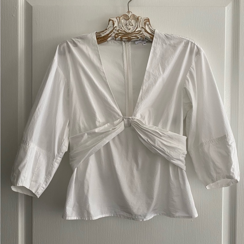Derek Lam Balloon sleeve blouse, Size 38 (M), white